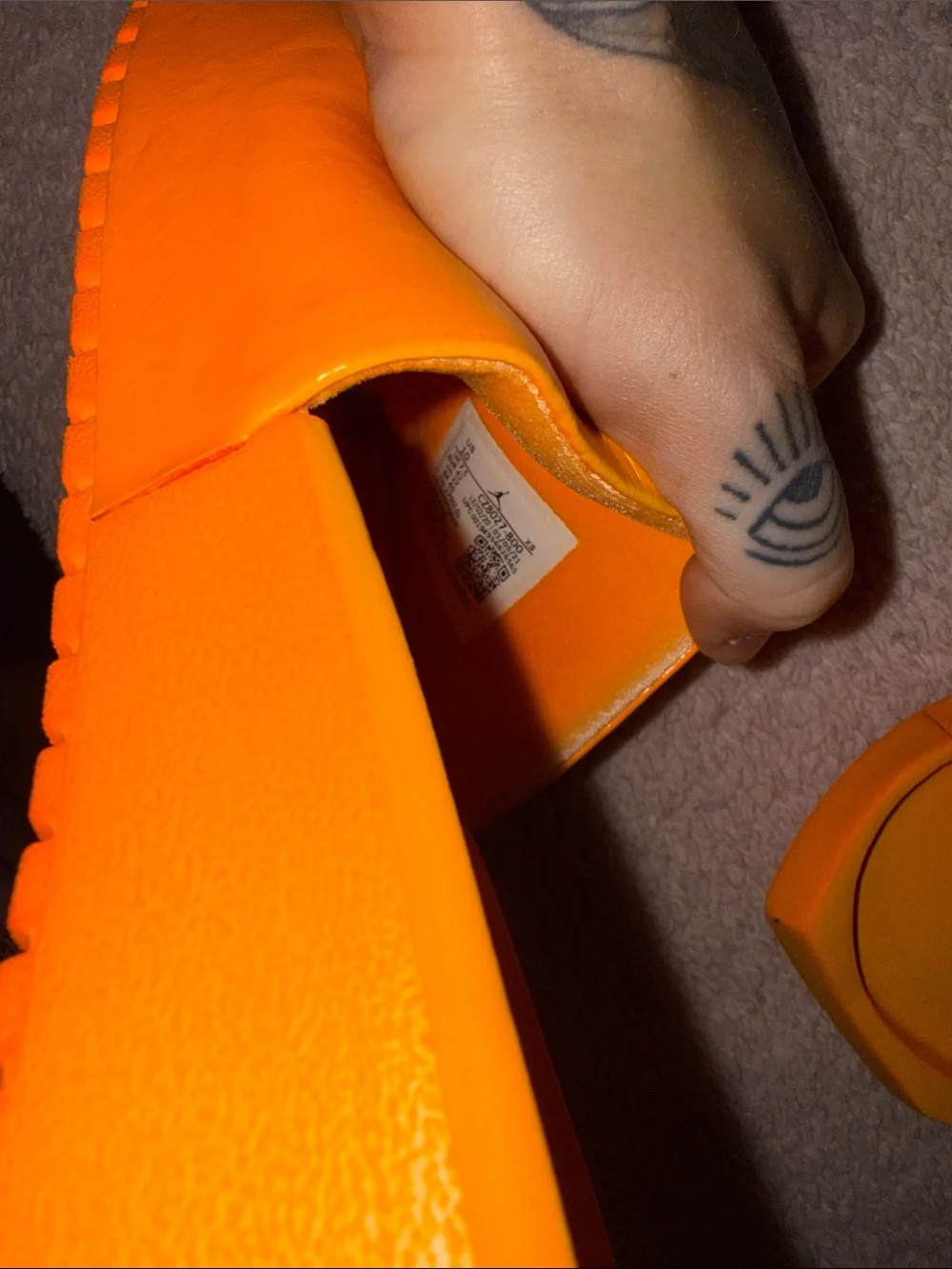Jordan Bright Orange Slide Sandals men’s 10